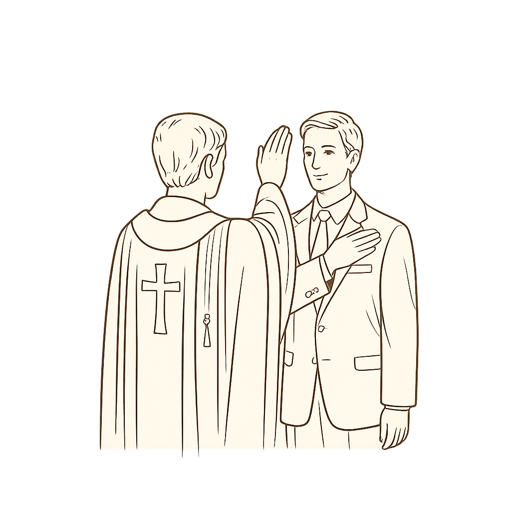 Velsignelse fra prest